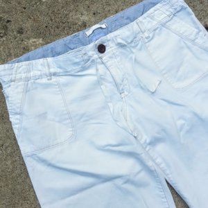 GAP Maternity roll tab white jeans size 10 NWOT